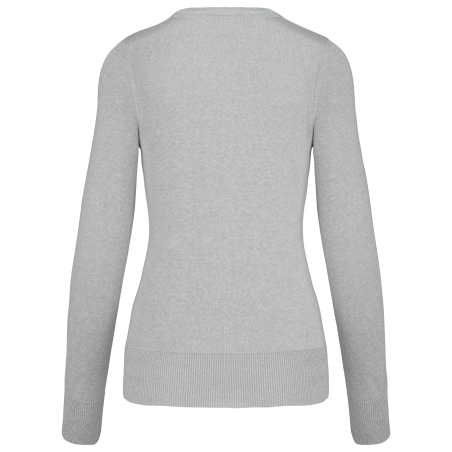 Pull col V femme