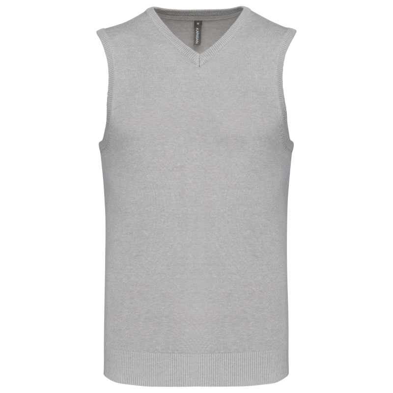 Pull col V sans manches