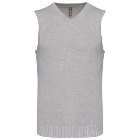 Pull col V sans manches