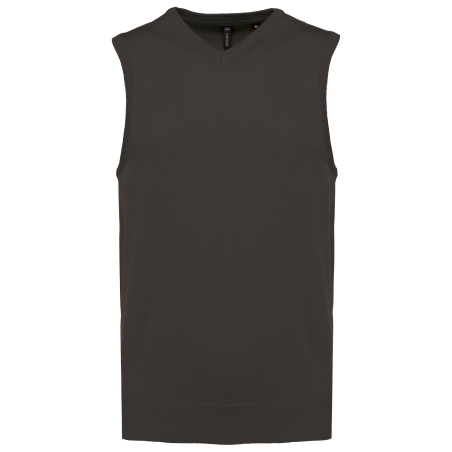 Pull col V sans manches