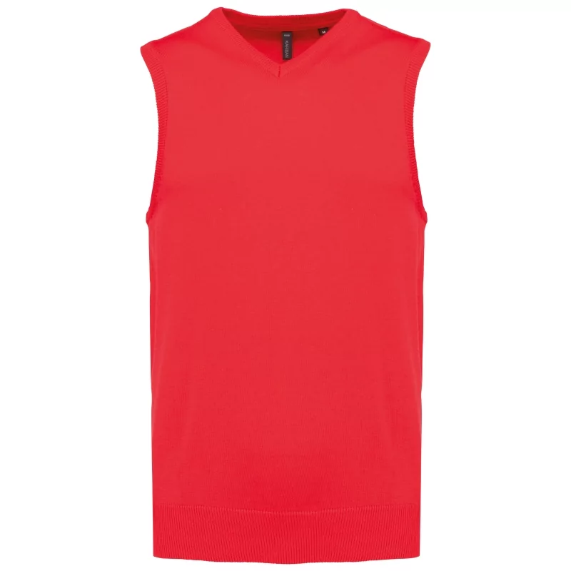 Pull col V sans manches