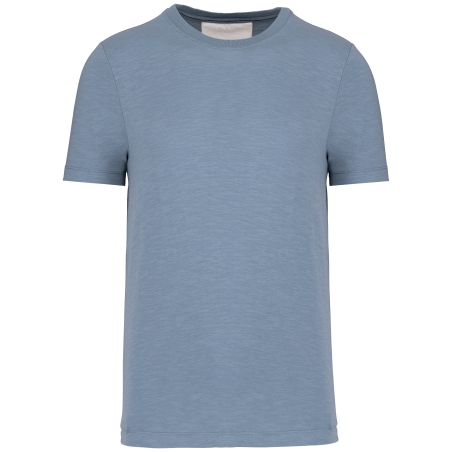 T-shirt slub écoresponsable col rond manches courtes homme