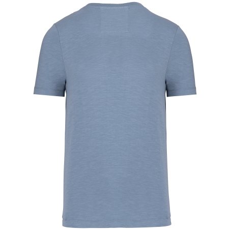 T-shirt slub écoresponsable col rond manches courtes homme