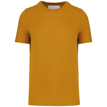 T-shirt slub écoresponsable col rond manches courtes homme