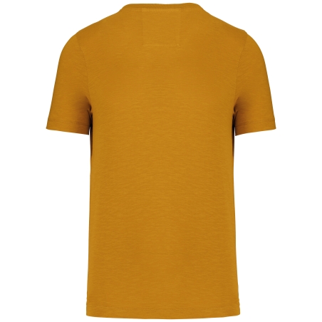 T-shirt slub écoresponsable col rond manches courtes homme