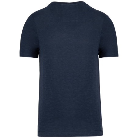 T-shirt slub écoresponsable col rond manches courtes homme