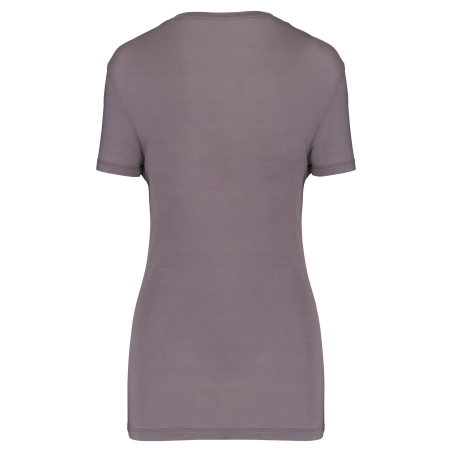 T-shirt Lyocell TENCEL™ col V manches courtes femme
