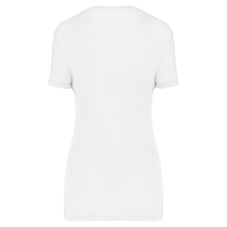 T-shirt Lyocell TENCEL™ col V manches courtes femme