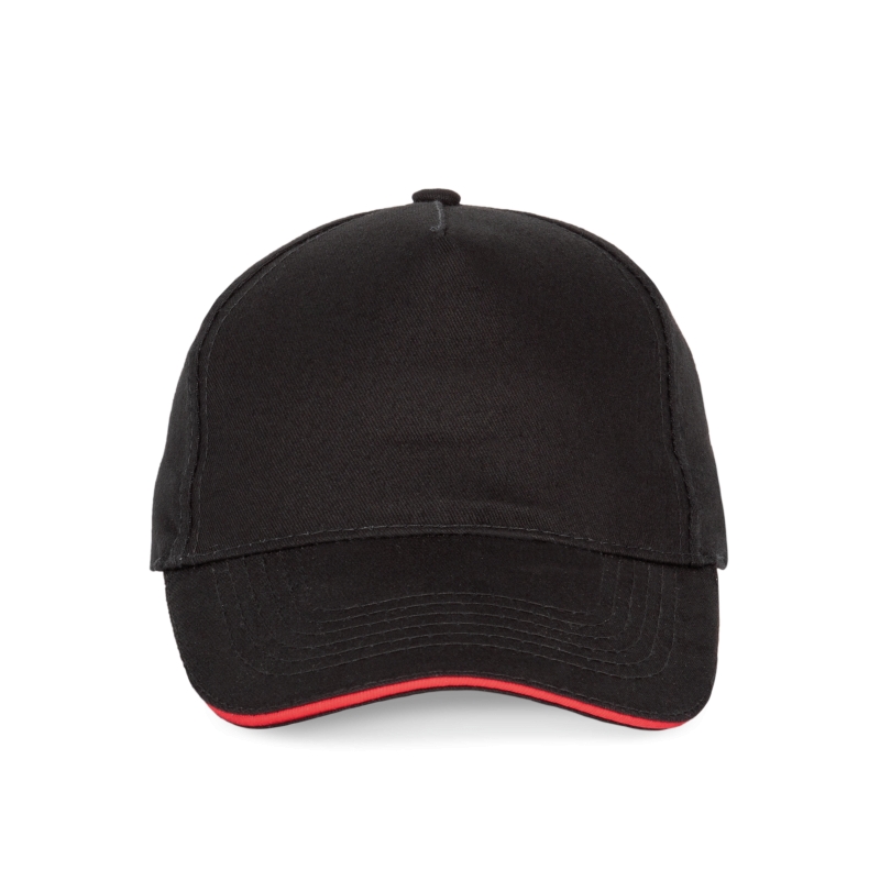 Casquette avec sandwich contrasté - 5 panneaux