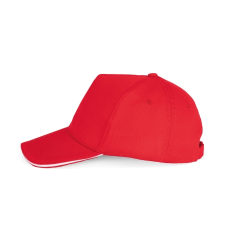 Casquette avec sandwich contrasté - 5 panneaux