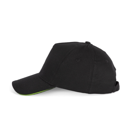 Casquette avec sandwich contrasté - 5 panneaux