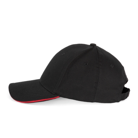 Casquette avec sandwich contrasté - 6 panneaux
