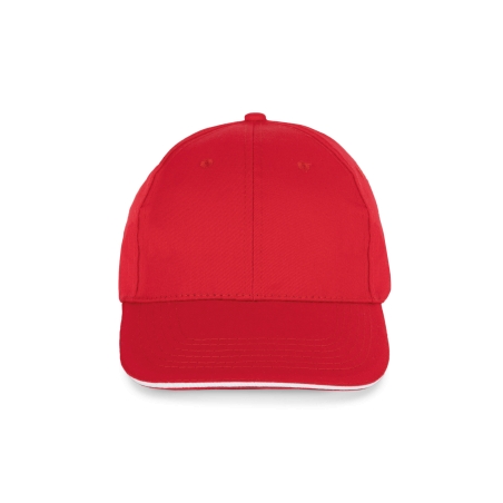 Casquette avec sandwich contrasté - 6 panneaux