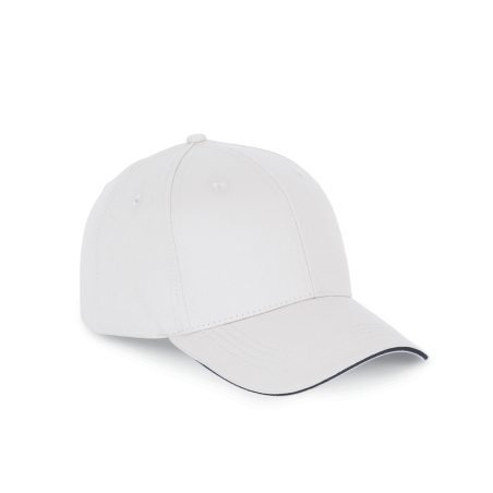 Casquette avec sandwich contrasté - 6 panneaux