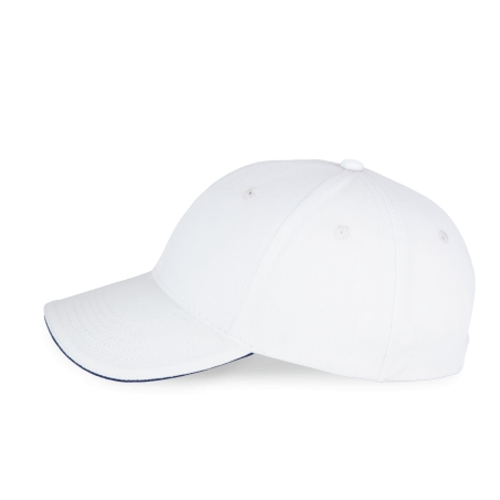 Casquette avec sandwich contrasté - 6 panneaux