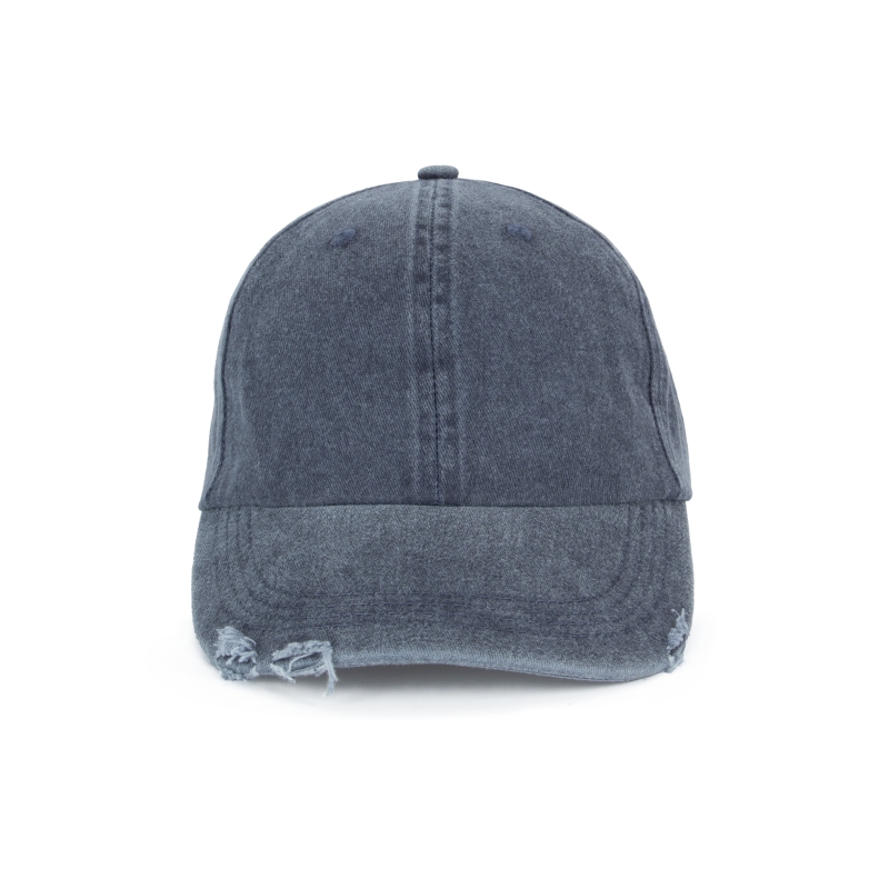 Casquette vintage effet déchiré - 6 panneaux