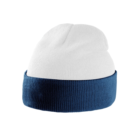 Bonnet bicolore avec revers