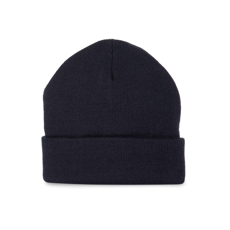 Bonnet recyclé avec revers tricoté