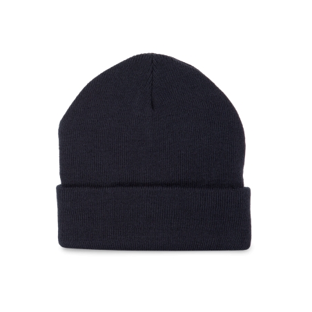 Bonnet recyclé avec revers tricoté