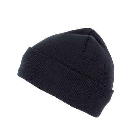 Bonnet recyclé avec revers tricoté
