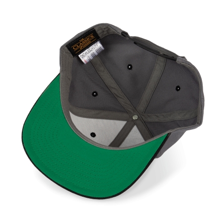 Casquette visière plate - 6 panneaux