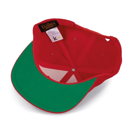 Casquette visière plate - 6 panneaux