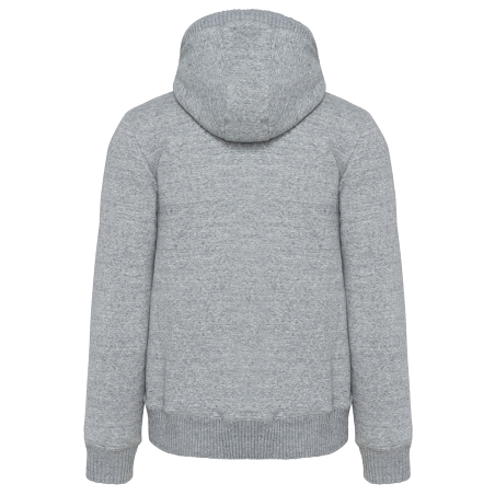 Veste vintage molleton doublée sherpa homme