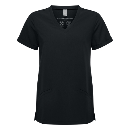 Tunique stretch manches courtes femme