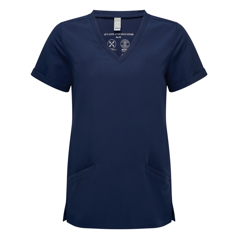 Tunique stretch manches courtes femme