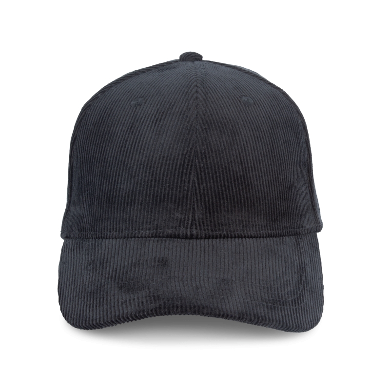 Casquette écoresponsable en velours côtelé 6 panneaux unisexe