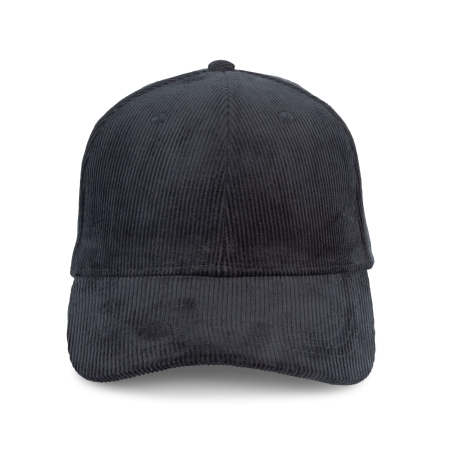 Casquette écoresponsable en velours côtelé 6 panneaux unisexe