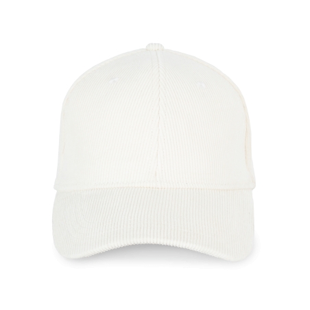 Casquette écoresponsable en velours côtelé 6 panneaux unisexe