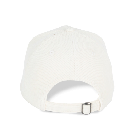 Casquette écoresponsable en velours côtelé 6 panneaux unisexe