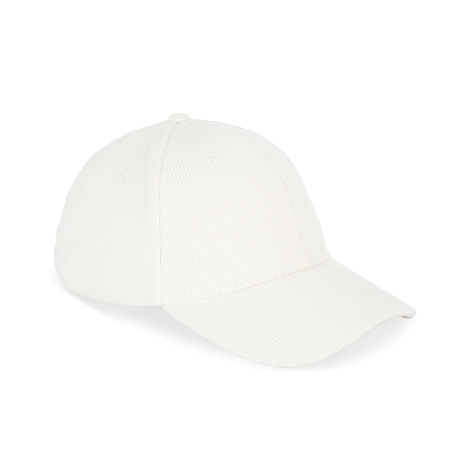 Casquette écoresponsable en velours côtelé 6 panneaux unisexe