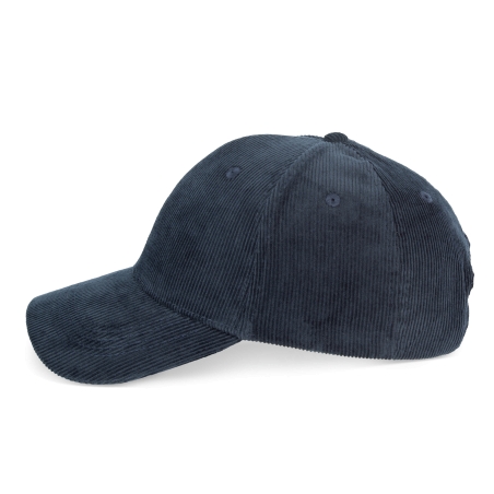 Casquette écoresponsable en velours côtelé 6 panneaux unisexe