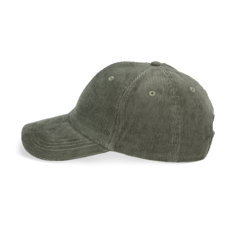 Casquette écoresponsable en velours côtelé 6 panneaux unisexe