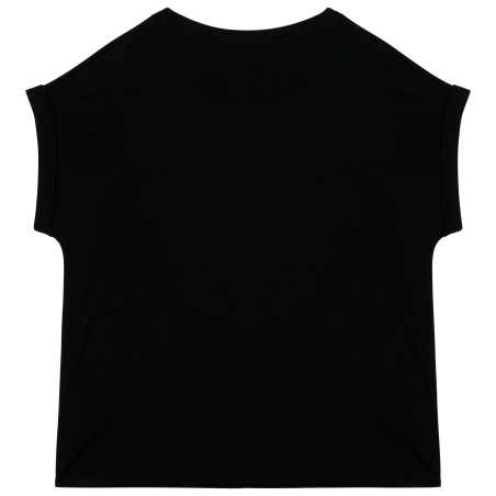 T-shirt écoresponsable manches à revers femme