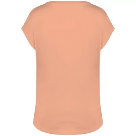 T-shirt écoresponsable loose à col V femme