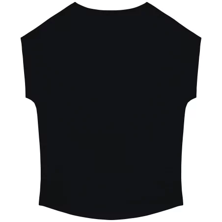 T-shirt écoresponsable loose à col V femme