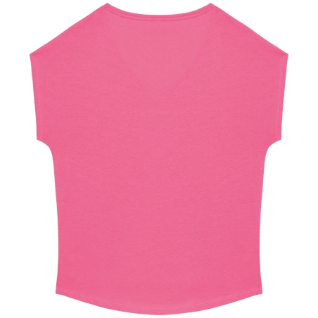 T-shirt écoresponsable loose à col V femme
