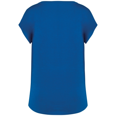 T-shirt écoresponsable loose à col V femme