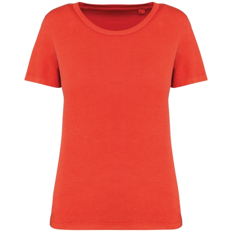 T-shirt écoresponsable délavé femme