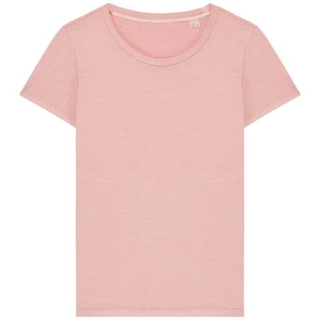 T-shirt écoresponsable délavé femme
