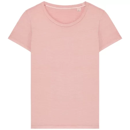 T-shirt écoresponsable délavé femme