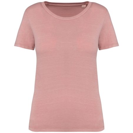 T-shirt écoresponsable délavé femme
