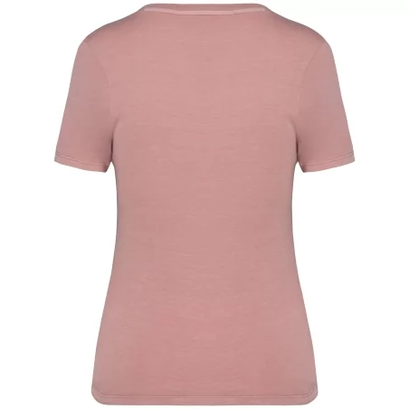 T-shirt écoresponsable délavé femme