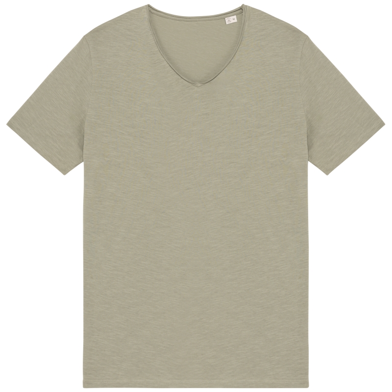 T-shirt écoresponsable slub bords francs homme