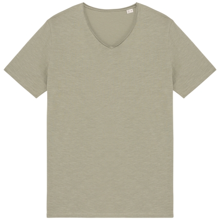 T-shirt écoresponsable slub bords francs homme