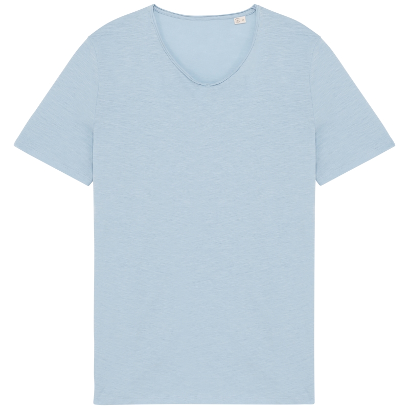 T-shirt écoresponsable slub bords francs homme