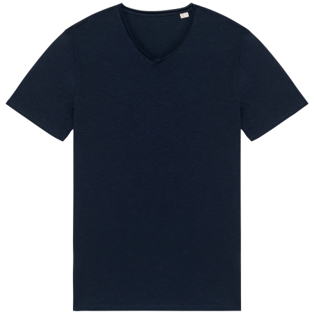 T-shirt écoresponsable slub bords francs homme